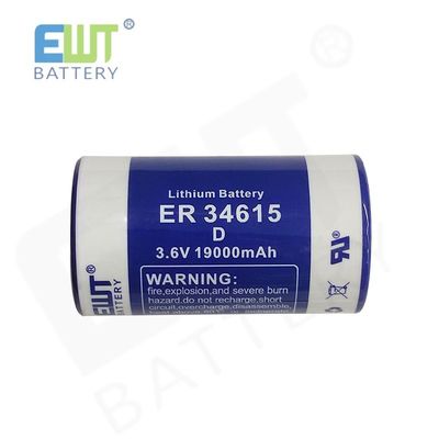 3.6V D Boyut ER34615 Lityum Thionyl Chloride Pil Üreticiler silindirli LISOCL2 pil