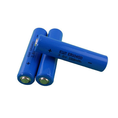 satın al Küçük Lityum Tionyl Klorür Pil 1000mAh 3.6V ER10450 Pil online manufacture