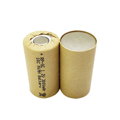 satın al Nikel 10c Pil Hücresi Sub-C SC3000mah 1.2 V Ni Mh Şarj edilebilir Pil Çevrimiçi üretim