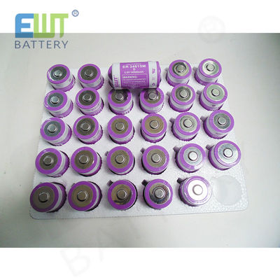 satın al Yüksek Hızlı Lityum Tionyl Klorür Pil Silindrik 3.6V Lityum Pil Hücresi ER34615M Çevrimiçi üretim
