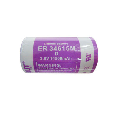 satın al 100g Lityum Tionyl Klorür Pil ER34615M 3.6v AAA Pil CE Çevrimiçi üretim