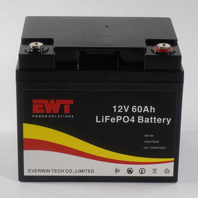 satın al 12V 60AH Lityum Demir Fosfat Pil Bluetooth Destek Özel Logo Çevrimiçi üretim