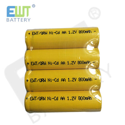satın al Yüksek Kapasiteli Nikel Kadmyum Pil NI-CD AA 1.2V 600MAH 800mAh AA için online manufacture