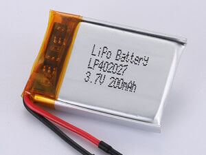 satın al Yüksek Enerji Yoğunluğu LP402027 3.7V 200MAH Yüksek Hızlı Uygulamalar için Lityum Polimer Şarj Edilebilir Pil 12 Ay Garanti online manufacture