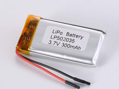 satın al En iyi performans için 500-1000 Dönem LP502035 3.7V 300MAH polimer Li-ion şarj edilebilir hücre -20 ila 60 derece Selsüs online manufacture