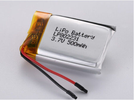 satın al LP802231 Geniş Uygulamalar ve PCB Koruması ile 3.7V 500MAH Gümüş Lityum Polimer Pil Çevrimiçi üretim