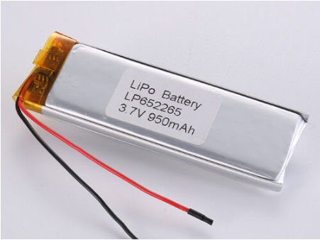 satın al LP652265 3.7V 950MHA lityum iyon batarya üreticileri Diğer Anot Malzemesi Ülke Pazarları için Yüksek Kapasiteli LiPo Paketi online manufacture
