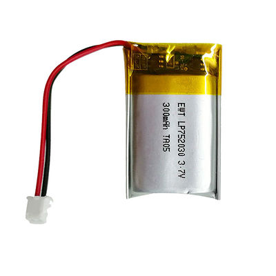 752030 Mini Lipo Pil 3.7v 300mah Şarj edilebilir Li Polimer Pil Paketi