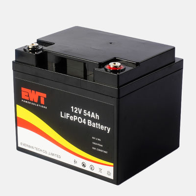 Ev Enerji Sistemi Güneş Depolama Sistemi için 12V Lityum Demir Fosfat Pil 12.8V 54Ah LiFePO4 LFP Lityum Pil Paketi