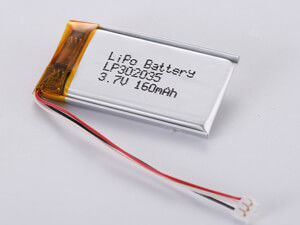 Dayanıklı ve kalıcı güç kaynağı için 100mAh 3.7V Lityum Polimer Pil
