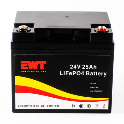 EWT IFR32700 24v 25ah Lifepo4 Pil Paketi 12.8v 100000mah Derin Döngü Lityum İyon Pil