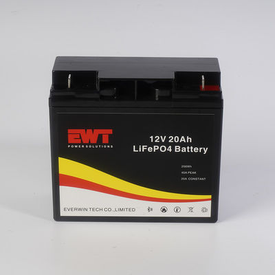 Yeniden şarj edilebilir Lityum İyon Pil LifePo4 Pil Paketi 12V 20AH BMS ile Güneş Sistemi için