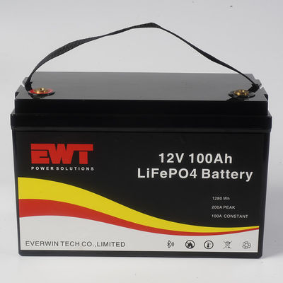 12V 100AH derin döngü şarj edilebilir pil paketi kompakt ve dayanıklı için akıllı Bluetooth izleme fonksiyonu