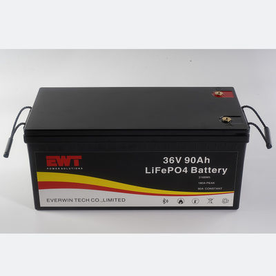 36V 90AH LifePo4 Pil Paketi OEM Servisi Satışı Depo Nemliği 65±20% RH Yüksek Güvenlik