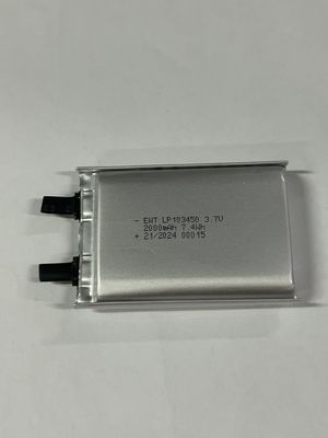 3.7V nominal voltaj Gümüş ince filmli piller Çeşitli uygulamalar için güç kaynağı