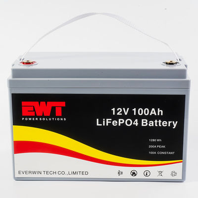 OEM LiFePO4 Enerji Depolama Bataryası 12.8V 100ah Tab / Kablolar / Bağlantı ile