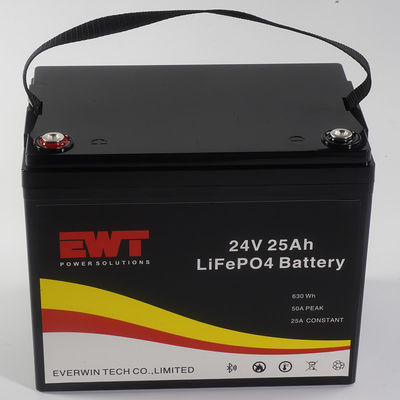 400Wh 24V Lityum Demir Fosfat Bataryası -20°C'den 45°C'ye kadar ortamlar için uygundur