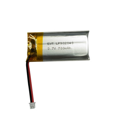 LP902040 3.7V 700MAH Prismatik Polimer Lityum Pil Özelleştirilebilir ve Desteklenen Fabrika OEM/ODM