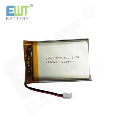 LP853450 3.7V 1500MAH Li-polimer güç hücresi, maksimum şarj akımı 1C