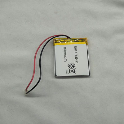 PCM LP523450 ile yüksek kapasiteli LiPo Paketi 3.7V 1000mAh