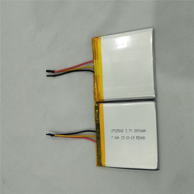 LP525060 IEC62133 ve CE sertifikaları ile 3.7V 2000mAh Lityum Polimer Pil