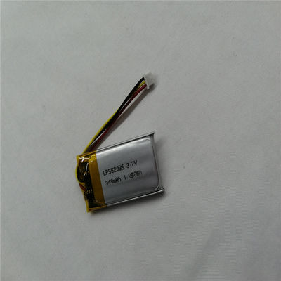 Acil yedek güç için Lityum Polimer Şarj edilebilir Pil LP552036 3.7V 340mAh