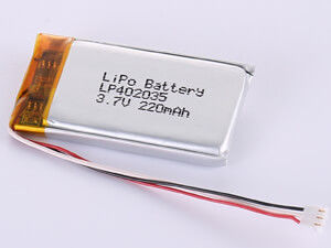 LP402035 3.7V 220MAH 1S1P Polimer Li-ion Şarj edilebilir Hücre Yüksek Hızlılık Türü Uzun Süren Performans ve Uygun Çömelme