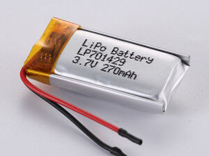 Yüksek Kapasiteli LiPo Paketi LP701429 3.7V 270MAH