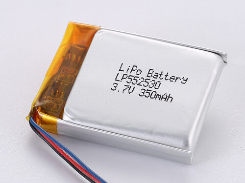 LP552530 3.7V 350MAH Şarj edilebilir Lityum Polimer Bataryası -20-45 derece Sıcaklık A Sınıf En İyi Performansı