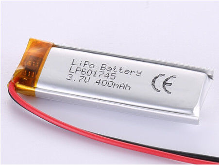 Uzun ömürlü Enerji Lityum Kobalt Oksitleri LP601745 3.7V 400MAH Batarya 12 Aylık Garanti ile