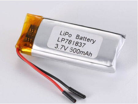 Müşteri Gereksinimleri 3.7V 500mah Yüksek Kapasiteli ve Hücreli Lityum Polimer Pil Anot Malzemesi LiPo Pil Paketi Diğer