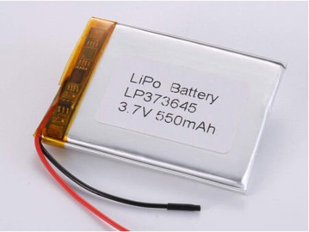 Yüksek Kapasite 3.7V 550mah 1C Serbest Akım Elektronik Ürünler için Lityum Polimer Pil