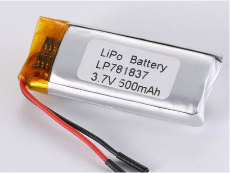 LP781837 3.7V 500MAH 1C Kontant İndirim Akımı Akıllı Telefonlar İçin Lityum Polimer Pil Saf Kobalt Anot Malzemesi Diğerleri