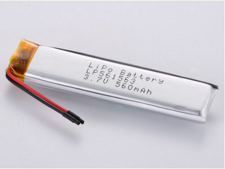 3.7V 560MAH JST Bağlantı Tipi Lityum Polimer Şarj Akımı 1C Şarj Akımı Hafif ve Dayanıklı