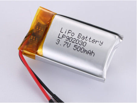 LP902030 3.7V 500MAH Yüksek Kapasiteli LiPo Paketi CC/CV Şarj Yöntemi ve Lityum Polimer Kimyası