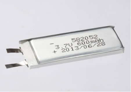 3.7V 600MAH 3.7V Gümüş polimer şarj edilebilir hücre ağır kullanım için lityum polimer pil