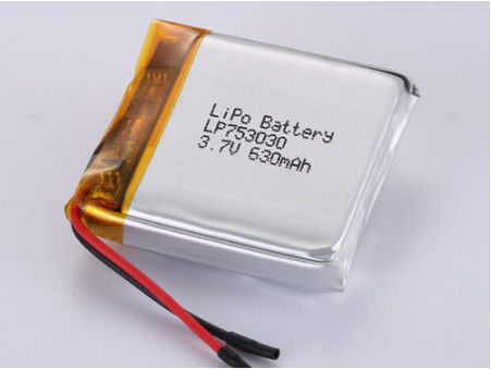 LP753030 3.7V 630MAH Gümüş Lityum Polimer Pil Uzun Süren Performans için