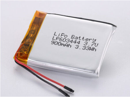 LP603444 3.7V 900MAH li-ion batarya üreticileri Parça Boyutlu Lityum Polimer Batarya Şarj edilebilir Cihazlar için A Sınıfı
