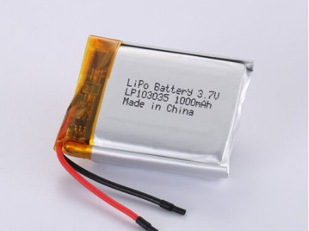 LP103035 3.7V 1000mah li-ion pil üreticileri, Soft Pack Lityum Polimer Şarj edilebilir Pil Aşırı Şarj Koruması