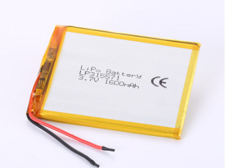 LP315571 3.7V 1600mAh Li-Ion Bataryası Aşırı Şarj Koruması ve Uzun Yaşam Süresi