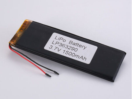 Gümüş 3.7V 1500MAH Li Ion Pil Üreticileri Yüksek Kapasiteli LiPo Paketi A Sınıfı ve 1C En Yüksek Çıkış Hızı