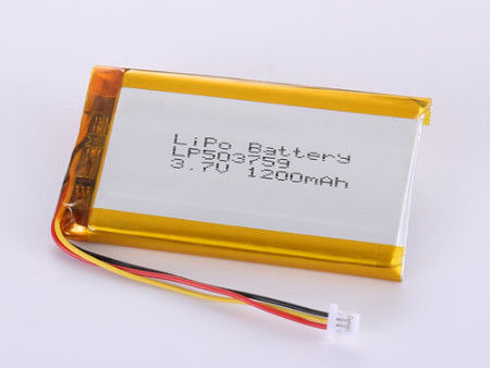 LP503759 3.7V 1200MAH Li Ion Pil Üreticileri Şarj edilebilir Cihazlar için Gümüş
