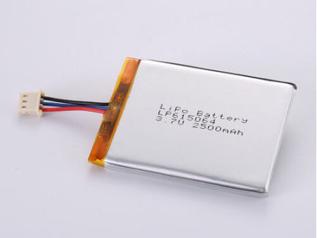 2500MAH Li-Ion Pil Üreticileri, LP615064 Müşteri Gereksinimleri için 3.7V Lipo Pil