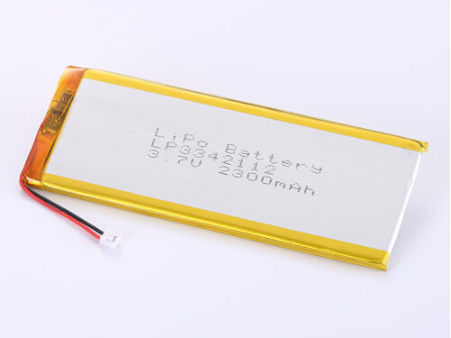 LP3342112 3.7V 2300MAH Lityum Polimer Pil Yüksek Kapasiteli LiPo Paketi 1 Yıllık raf ömrü ile