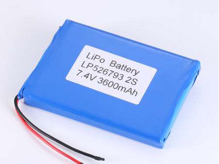 LP526793 7.4V Li Ion Pil Üreticileri CC/CV Şarj Yöntemli Lityum Polimer Piller