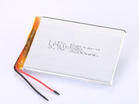 LP616588 3.7V 3200MAH li-ion pil üreticileri Güvenli depolamayı sağlayan kısa devre koruması ile özelleştirilmiş konektör tipi lityum polimer pil