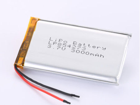 LP854273 3.7V 3000MAH Lityum Polimer Pil CC/CV Şarj Yolu Aşırı Şarj Koruması JST/Kustomlaştırılmış Bağlantı Tipi