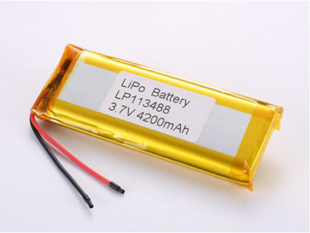 LP113488 3.7V 4200 MAH li-ion batarya üreticileri Özel Bağlantı Tipi Lityum Polimer Şarj edilebilir Batarya Endüstriyel için idealdir