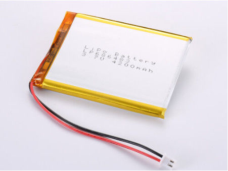 LP686483 3.7V 4200MAH Li Ion Bataryası 20C -60C sıcaklık aralığı için üretim halinde üretilen yüksek kapasiteli LiPo Paketi