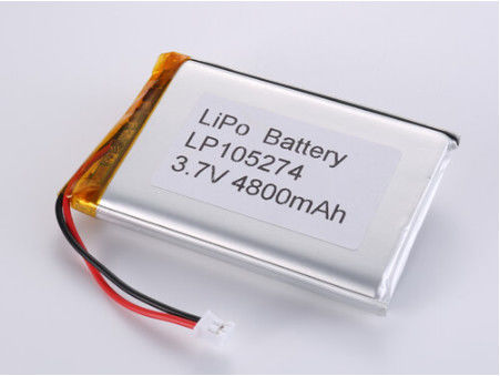 Geniş sıcaklık aralığı için Li-polimer hücre Lityum polimer pil Tam şarj voltaj 3.7V 4800MAH